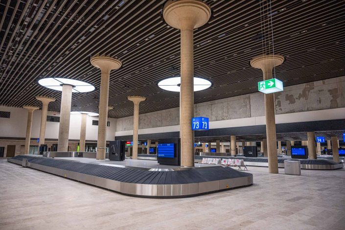 Architekturfotografie im Airport Frankfurt Terminal3 Gepäckausgabe