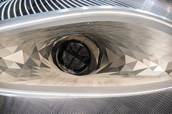 Airport Frankfurt Terminal3 Lichthof Detail Abflug