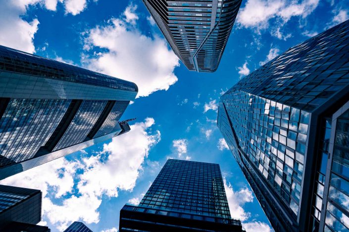 FOUR Frankfurt Hochhäuser – moderne Architektur in Frankfurt am Main fotografiert von Fotograf Ralf Werner